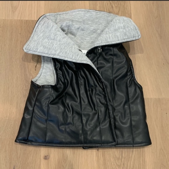 Afton Street Baby Kid Faux Leather Reversible Vest - Picture 6 of 6